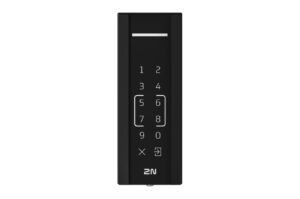 Schwarze numerische Tastatur mit weißer Beschriftung und 2N-Logo unten.