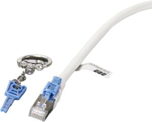 Schlüssel blau für RJ45 Patchkabel Cat.6A S/FTP jetcat6-abschließbar