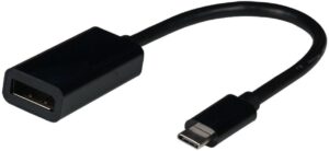 USB Typ-C - DP1.4 Adapter, USB Typ C Stecker - DP Buchse 8K60Hz, schwarz