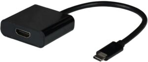 USB Typ-C - HDMI Adapter,  USB Typ C Stecker - HDMI Buchse 4K60Hz, schwarz