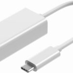 USB 3.2 GB Netzwerk Adapter, Typ-C Stecker - RJ45 Buchse, 0,15m, weiß