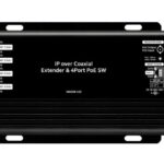 4-Port PoE Switch und Ethernet Extender, 4-In-1-Out, 100Mbps full duplex, PoE++ 60W, 48 VDC