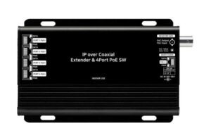 4-Port PoE Switch und Ethernet Extender, 4-In-1-Out, 100Mbps full duplex, PoE++ 60W, 48 VDC
