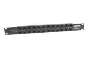 Überspannungsschutz, 12 Port, Netzwerk, 19" PoE/Non-PoE, 10/100 Mbps, RJ45 E/A