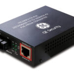 1-Port Medienkonverter, Multi Mode, SC, PoE Injektor, 10/100 Base-T zu 100Base-FX