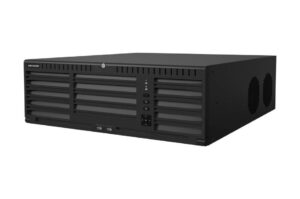 Hikvision DS-96128NI-I16 NVR – 128‑Kanal Netzwerk-Videorekorder, 16x SATA/160 TB, 12 MP, 576 Mbps, RAID, KI-Analyse, redundante Stromversorgung