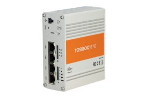 TOSIBOX TBL670EU: Robustes DIN-Rail-Gehäuse mit 4x 1Gbit/s für extreme Temperaturen und IP30-Schutz