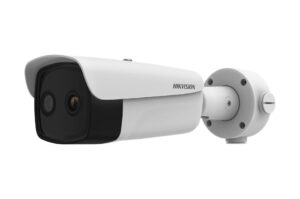 Hikvision DS-2TD2637-25/QY(O-STD) Wärmebildkamera 384x288, 25 mm, Deep-Learning, IP66, Menschen-/Fahrzeugerkennung, Reichweite bis 1500 m – Art.-Nr. 235195