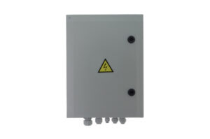 Solvido SOL-IQswitch-4UDB: Robustes Polycarbonat-Gehäuse für den Außenbereich, IP66, IK10, 230VAC, Temperaturbereich -35°C bis +55°C
