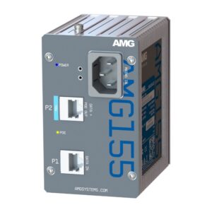 Industrieller PoE-Injektor, 1x 10/100/1000BT RJ45 mit 90W PoE 802.3bt, 85-264 VAC IEC