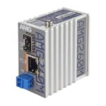 Industrieller Mini Medienkonverter, 1 x 10/100/1000BT RJ45 30W, 1 x 100/1GBFX SFP Slot , 48-56 VDC Input, DIN Rail / Wandmontage