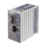 Industrieller Mini Medienkonverter, 1 x 10/100/1000BT RJ45 , 1 x 100/1000FX SFP Slot, ohne SFP, DIP Switch, DIN Rail / Wandmontage