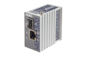 Industrieller Mini Medienkonverter, 1 x 10/100/1000BT RJ45 , 1 x 100/1000FX SFP Slot, ohne SFP, DIP Switch, DIN Rail / Wandmontage