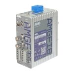 Industrieller 2-Kanal CVI/TVI/AHD/CVBS Video Transmitter, 1x Duplex RS422/485 Serial Data, 2x Kontakt in Videorichtung, 1x in Return