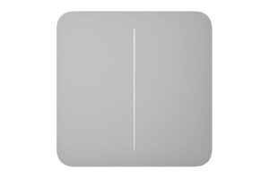 Ajax SoloButton 2‑Gang Funktaster 239647 – Jeweller-Funk, bis zu 1.300 m Freifeldreichweite, 2 frei konfigurierbare Tasten