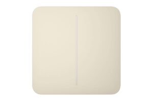 Ajax SoloButton 2‑Gang Funk-Taster Jeweller – Smart-Home Schalter mit 2000 m Reichweite, 5 Jahre Batterielaufzeit, Art.-Nr. 239650