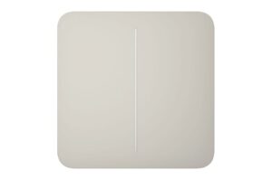 Ajax SoloButton 2‑Gang Funktaster Jeweller – Smart‑Home Schalter mit 2 Kanälen und 2000 m Reichweite, energieeffizient und kabellos