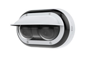 Axis P4708-PLVE 4K Multisensor-Panoramakamera mit Infrarot, motorisiertem Varifokal, PoE, Forensic WDR, True Day&Night, ONVIF, IP66/67 & IK10 für Außenüberwachung