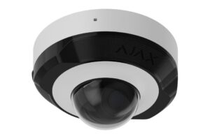 Ajax DomeCam Mini 8MP IR-Outdoor-Domekamera, 2,8 mm Weitwinkel, 3810x2160/20 fps, IP65, PoE (802.3af), Audio & Alarmeingang, H.265/H.264, RJ45, Bewegungserkennung