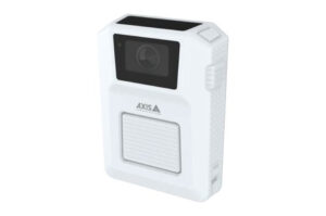 Axis W102 Body-Worn-Kamera Weiß – HD 1080p, 64GB, 137° Weitwinkel, WDR, Wi‑Fi 5 & Bluetooth, IP67, 3.600 mAh Akku, Outdoor, 25 fps, H.264, 2,3 mm
