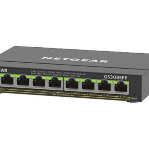 Netgear GS308EPP: Leistungsstarker 8-Port Gigabit PoE+ Switch für Desktop-Anwendungen