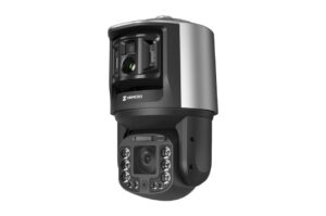 Hikvision TandemVu Thermal Hybrid Dome 4MP, 40x Zoom Auto Fokus 6–240 mm, WDR 120dB, IP67, PoE, 30 fps, Deckenmontage, silbergrau
