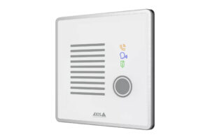 Axis I7020 IP65 VoIP-Türsprechanlage ohne Kamera – PoE (802.3af/at), SIP, OPUS/G.711, Edelstahl/Zink, Unterputz & Wandmontage, microSD, 10/100/1000 RJ45