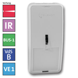 TELENOT Infrarot-Bewegungsmelder histar 1025-B1 – Effiziente Sicherheitslösung für Innenräume