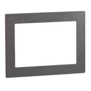 TELENOT Design-Rahmen DR 801 uP RAL9007 Graualuminium – Hochwertiger Schutzrahmen für moderne Sicherheitssysteme