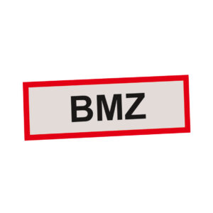 TELENOT Schild BMZ 100078426 – Hochwertiges Sicherheitsschild für Brandmeldezentrale
