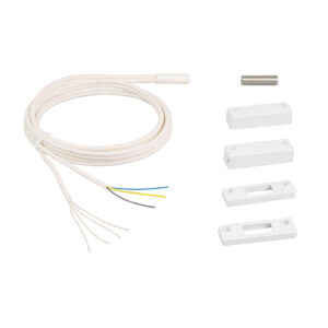 TELENOT Magnetkontakt MK15 Set Weiß mit 5m Kabel und Aufbaugehäuse - Optimale Sicherheit für Ihr Zuhause