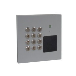 TELENOT Comlock HF/Tastaturleser Vario HMD-KLS in Silber Metallic - Hochwertiger Sicherheitsleser für vielseitige Anwendungen