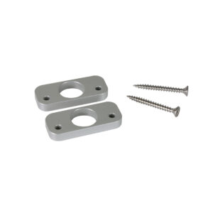 TELENOT Distanzplatten-Set 8363.9 RAL 9006 Weißaluminium – Hochwertige Abstandshalter für optimale Installation