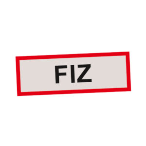 TELENOT FIZ Sicherheitsschild - Robustes Warnschild für effektiven Schutz (Art.-Nr. 100093675)