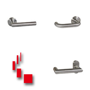TELENOT Mechanischer Türdrücker SMD 2172 - Hochwertige Sicherheitstechnik für Türen (Artikelnummer 100097502)
