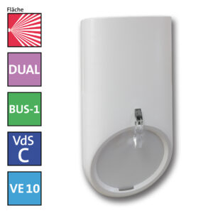 TELENOT comstar VAYO pro DUAL C10 BUS IR-MW-Bewegungsmelder – Maximale Sicherheit und Effizienz für Ihr Zuhause