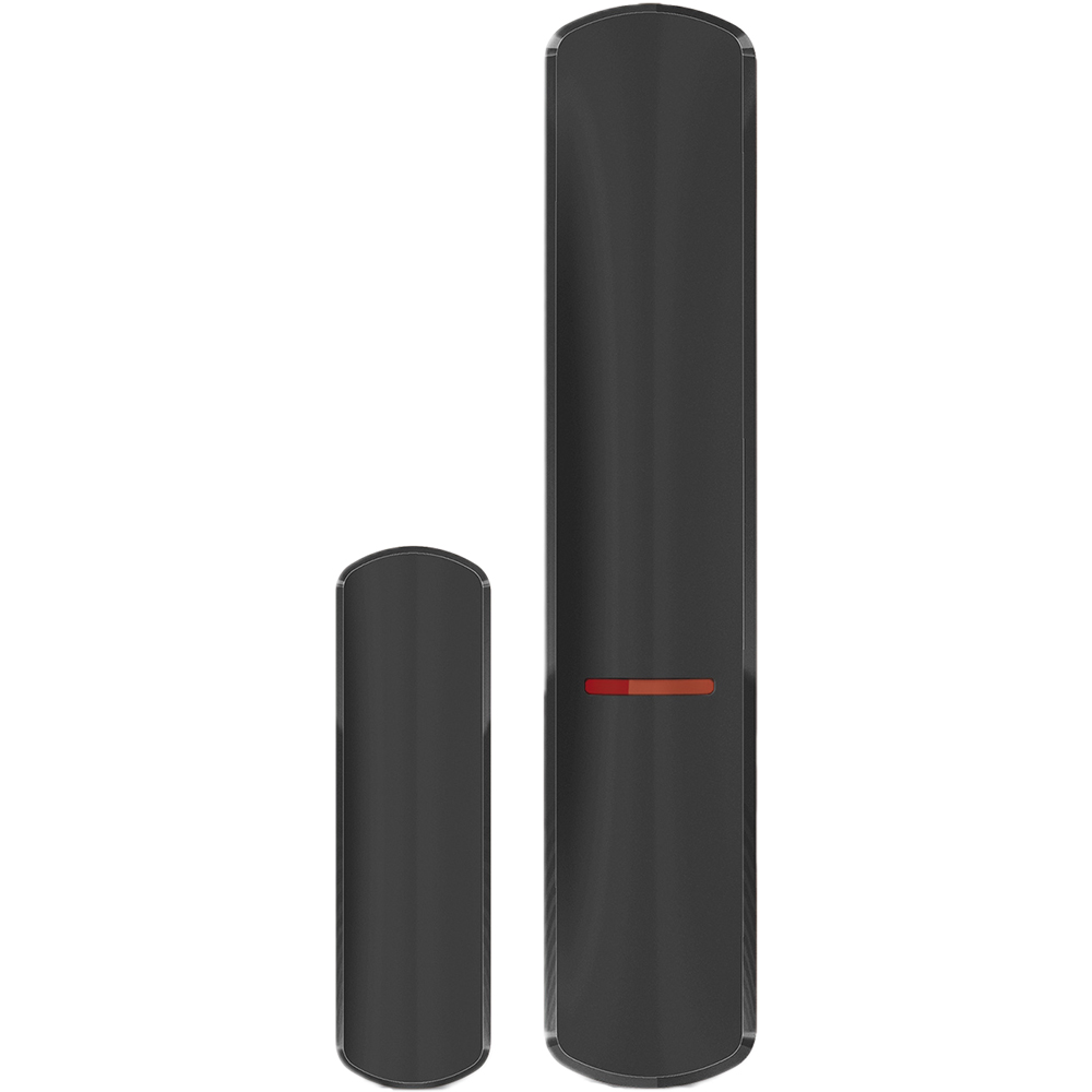 Zwei schlanke, schwarze Sensorgeräte, eines größer mit einer roten Anzeigeleiste und eines kleiner, nebeneinander stehend.