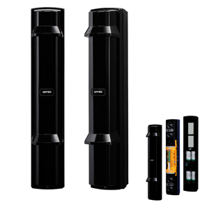 Zwei schwarze, rechteckige Infrarot-Strahlsensoren neben einer Abbildung ihres Innenlebens.