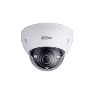 Dome-Kamera von Dahua Technology in Weiß mit sichtbarem Objektiv und domförmigem Gehäuse.