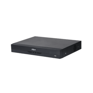 Ein schwarzer DVR-Rekorder von Dahua, mit einem USB-Anschluss an der Vorderseite.