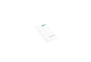 Weißer Schlüsselkarte mit "salto systems" Logo und Webseiteaufdruck auf einem weißen Hintergrund.
