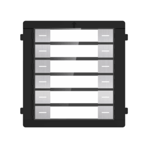 Ein schwarzes Kabelmanagementsystem mit mehreren horizontalen Öffnungen, die durch silberne Abdeckungen getrennt sind.
