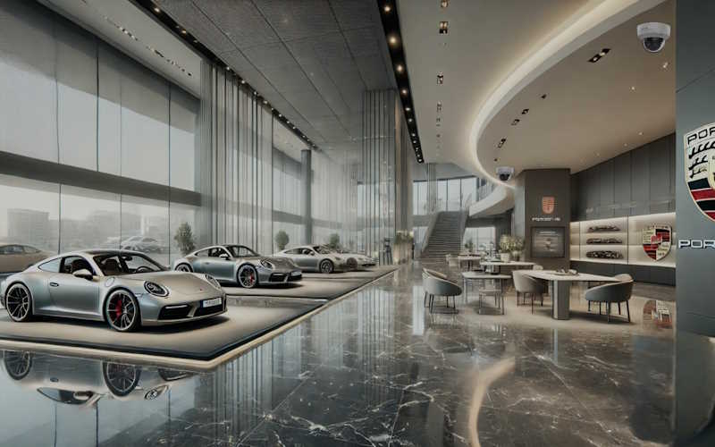 Sicherheitslösung für Autohäuser mit Videoüberwachung und Kennzeichenerkennung