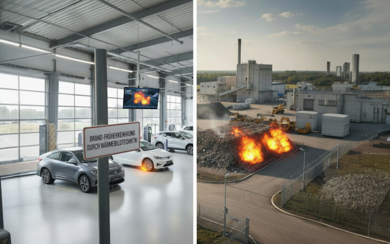 Brandfrüherkennung zur frühzeitigen Erkennung von Brandgefahren in Unternehmen