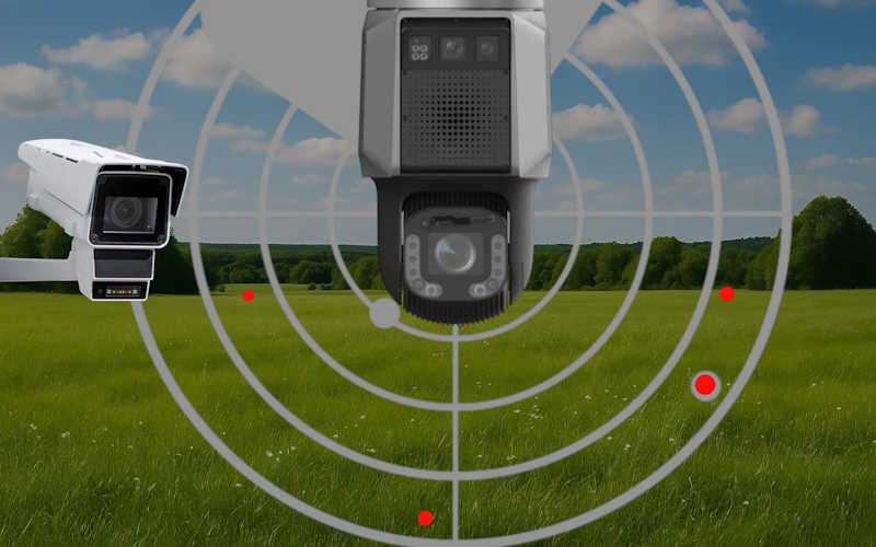 Radar-Autotracking Videoüberwachung zur automatischen Verfolgung von Objekten auf Firmengeländen