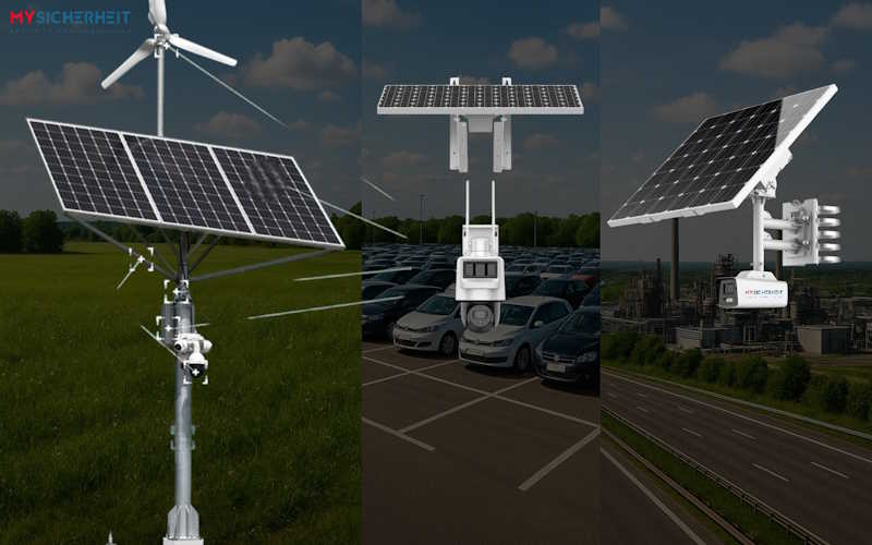 Solar-Videoüberwachung zur autarken Absicherung von Unternehmensflächen