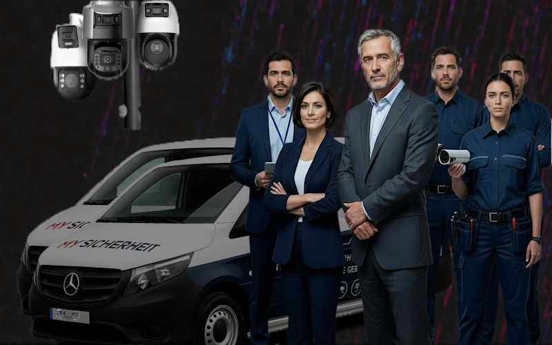 Moderne Sicherheitslösungen für Unternehmen mit Videoüberwachung, Alarmanlage und Zutrittskontrolle