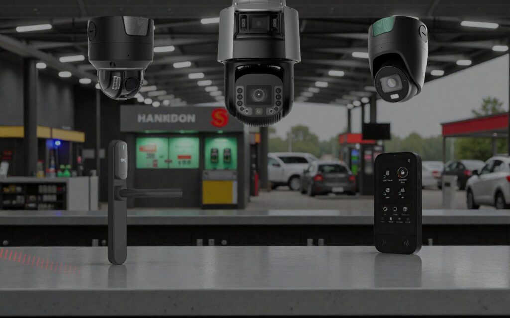 Videoüberwachung und Alarmanlage für Tankstellen im Dauerbetrieb
