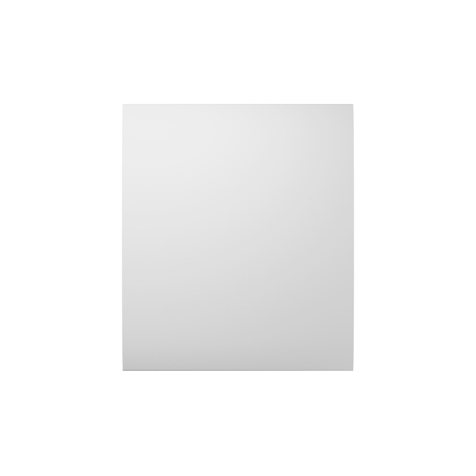 Ein leeres, weißes Blatt Papier vor einem neutralen Hintergrund.