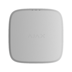 Ein weißes quadratisches Gerät mit abgerundeten Ecken und dem Wort "AJAX" in der Mitte.